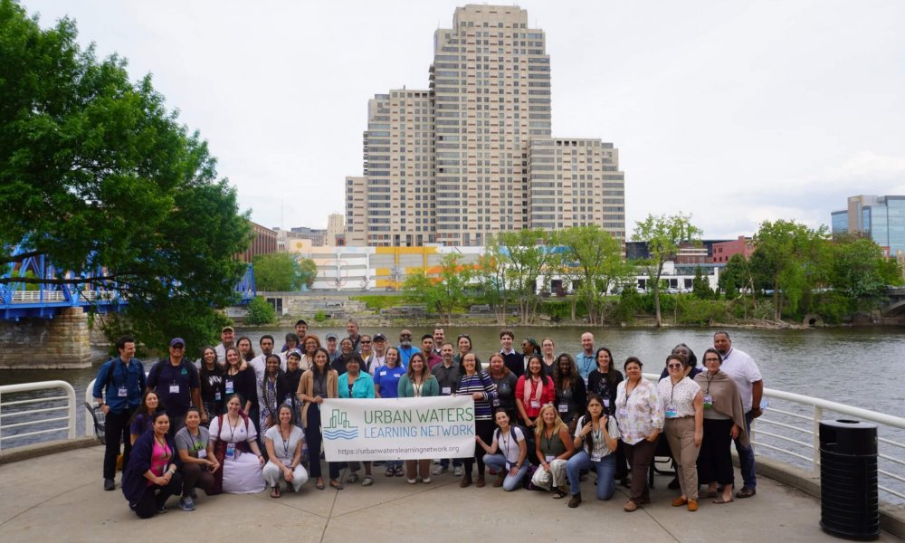 rn_rr24_grand-rapids_uwlf_d-11-2 Members of the Urban Waters Learning Network at River Rally 2024 in Grand Rapids, Michigan.